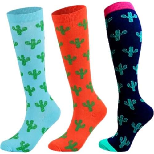 Compression Stockings Sports Black Compression Socks Running Cycling Hiking Socks Nylon Anti-swelling Boost Blood Circulation