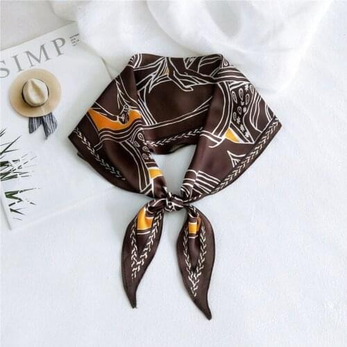 HOT Leopard Chain Printing Womens Choice Joker Korean Diamond Chiffon Scarf Long Ladies Neckerchief Bag Hair Ribbons 35CMX105CM