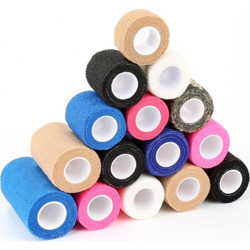 Multi-size Self Adhesive Elastic Bandage Colorful Sport Tape Elastoplast Emergency Muscle Tape First Aid Tool For Knee Support