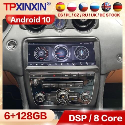 Multimedia Android 10 Player Car Radio Stereo For Jaguar XJ 2009 2010 2011 2012 2013 2014 2015 2016 2017 2018 Receiver Head Unit