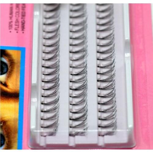 10D Eyelashes Bundles Individual Handmade Natural 60 Clusters Professional Makeup Human Hair Makeup Beauty Health