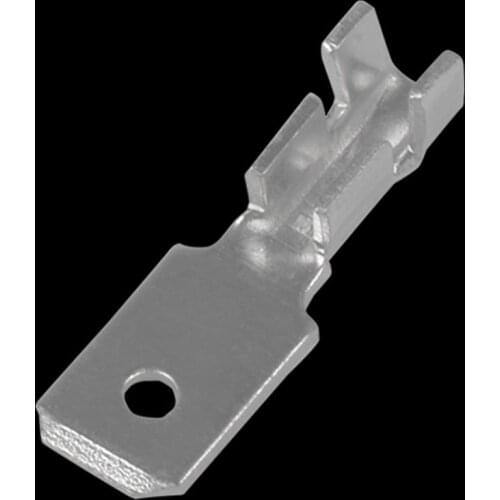 50pcs/ 100pcs Lug DJ616-6.3A Cold Pressing Terminal 250 Insert Wire Brass Connector Crimp