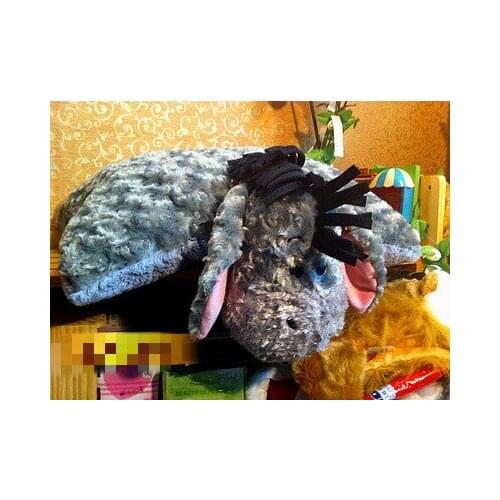 Original Disney Cartoon Eeyore Stitch Folding Pillow Cushion For Leaning Plush Toy Soft Stuffed Animal Doll Gifts For Children