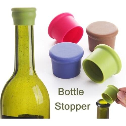 Practical Silicone Wine Champagne Bottle Stopper Vacuum Spice Bottle Cap Sealer Beverage Fresh Keeper Bar Kitchen Accessories