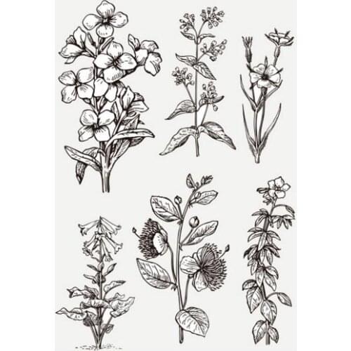 Plants Clear Stamp Or stamp for DIY Scrapbooking/Card Making/Kids Fun Decoration Supplies A336