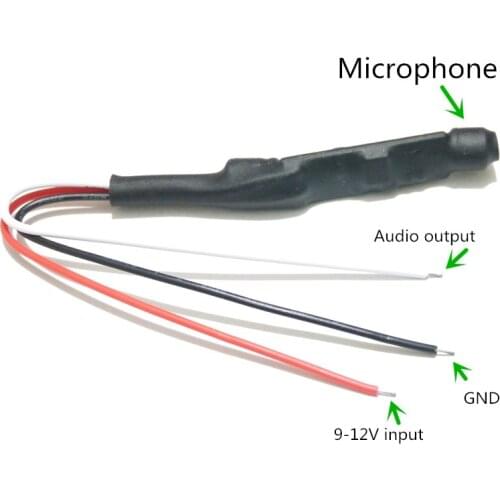 CS-05D Mini adjustable sound monitor For CCTV Camera Mircophone