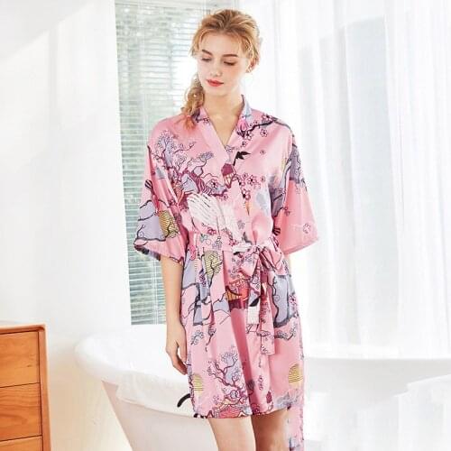 Женские короткие халаты Riowroun China At AliExpress