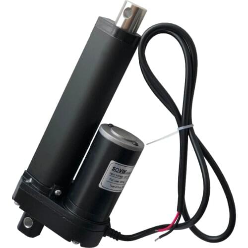 SOViK 4 inch Stroke Heavy Duty Electric Linear Actuator Stainless Steel shaft 24V DC 3500N / 770lbs Max Lift for Solar Tracker