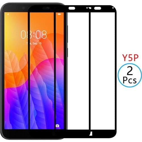 9d protective tempered glass for huawei y5p screen protector on huaweiy5p y 5p y5 p yp5 5yp safety film huawey huwei hawei huawe
