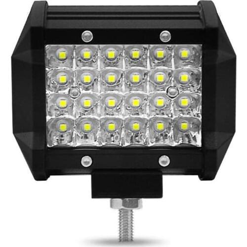 1Pcs 4" 72W LED Combo Work Light Bar Spotlight Off-road Driving Fog Lamp Truck Boat 12V 24V Headlight LED light