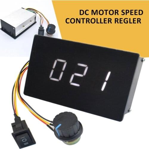 1Pc 6-60V New Durable PWM Adjustable Regulator Digital Display DC Motor Speed Controller Electric Bicycle Accessories