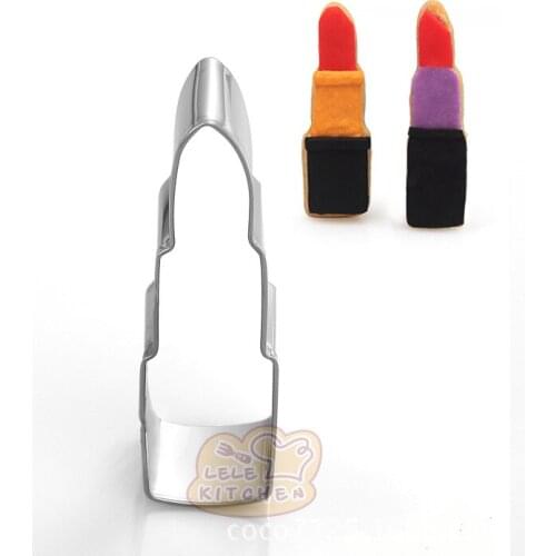 1PC Lipsticks Cookie Cutter Ladys Clothing Accessories Series Stainless Steel Biscuit Chocolate Cake Baking Tools H328