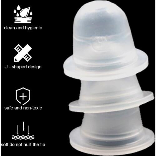 100Pcs Soft Silicone Microblading Tattoo Ink Cup Cap Pigment Holder Container 8/13mm For Needle Tattoo accessories Supply