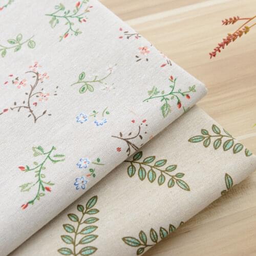 150cmx100cm Printing Cotton Linen Fabric Handmade Diy Tablecloth Sofa Curtain Linen Floral Cloth Background Cloth Fabric