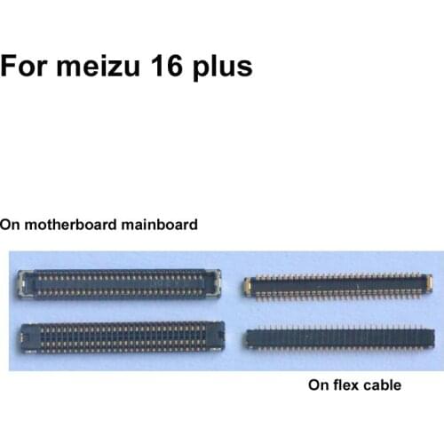 2pcs ForMeizu 16 plus LCD display screen FPC connector Mei zu 16 plus logic on motherboard mainboard 5.2'' inch
