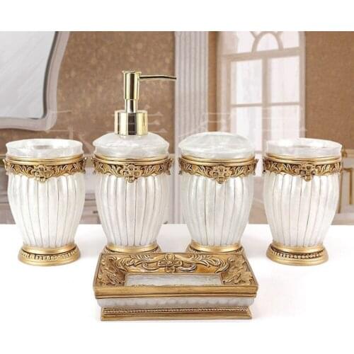 Bathroom accessories Natural resin soapbox toothbrush holder bracelets cup lotion bottles home decor wedding supplies
