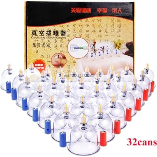 Apparatus vacuum therapy medical vacuum suction cups massager massage jar cans for facial massage