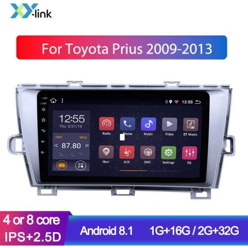 Android Car multimedia player GPS Navigation system for 2009-2013 Toyota Prius LHD radio audio stereo accessories Bluetooth 1din