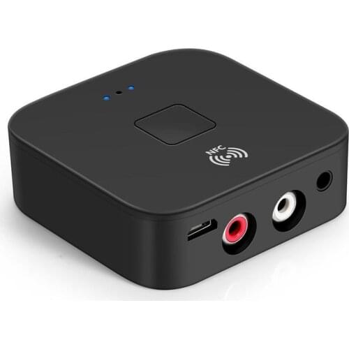 Bluetooth 5.0 Receiver APTX LL 3.5mm AUX RCA Jack Wireless Adapter Auto on/OFF with Mic Bluetooth 5.0 Car Audio Receiver