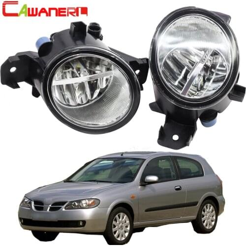 Cawanerl 2 Pieces Car 4000LM H11 LED Bulb Right + Left Fog Light DRL 12V For Nissan Almera 2/II Saloon Hatchback (N16) 2001-2006