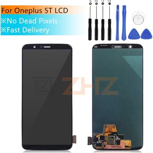 For Oneplus 5T LCD Display Touch Screen with frame Teste Good 6.01"Digitizer Assembly Replacement Accessory For One plus 5t