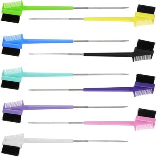 Eyebrow Comb/Hair Edge Control Brush Eyelash Comb Makeup Tool