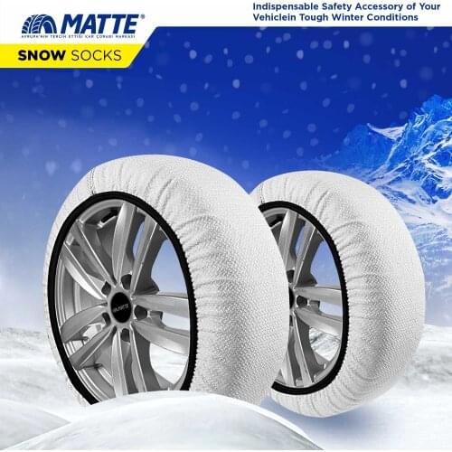 Matte Snow Socks Automobile Safe Driving For Car Truck SUV Snow Chains Super X Series (Lighter Safer and Better than Snow Chain)