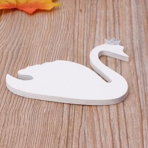 Cute Swan Wooden Clothes Hooks Hanger Wall Decor Children Bedroom Ornaments P15D