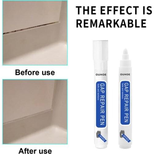 Non Toxic Waterproof Tile Gap Repair Pen White Tile Refill Grout Pen Mouldproof Filling Agents Wall Porcelain Bathroom Cleaner