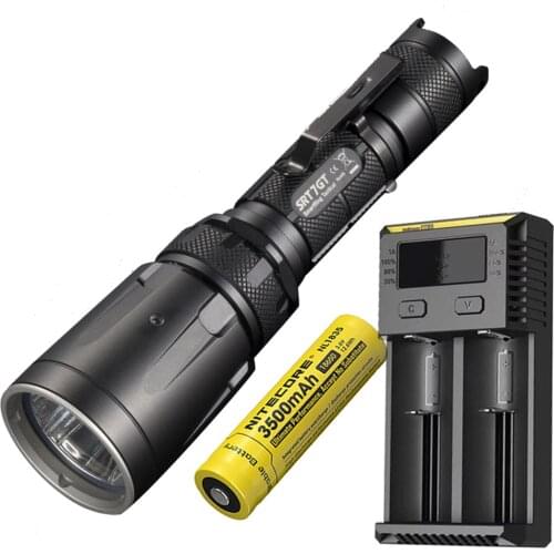 NITECORE SRT7GT Flashlight Smart Selector Ring CREE XP-L HI V3 RGB Light max 1000 lumen beam throw 450 meter tactical torch