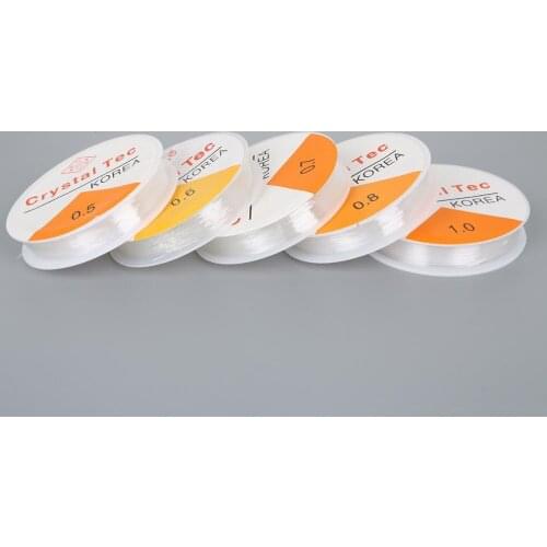 New DIY 0.4MM Diameter 20M Crystal Elastic Beading Cord String Thread For Necklace Bracelet