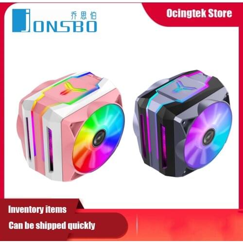 Jonsbo CR1100 6 Heat Pipe Tower CPU Cooler 12cm 5V 3pin ARGB Addressable Cooling PWM Silent Fan For Intel 775 1155 1156 AM4