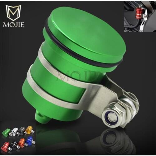 CNC Brake Fluid Reservoir Oil Cup For Kawasaki Ninja 250R 300 500R 600R 750R ZX10 ZX11 ZX12R ZX6R ZX9R ZX14R Z750 Z1000 VN900