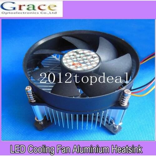 50W/100W High Power LED Cooling Fan Aluminium Heatsink L:92xW:30mm FOR DIY