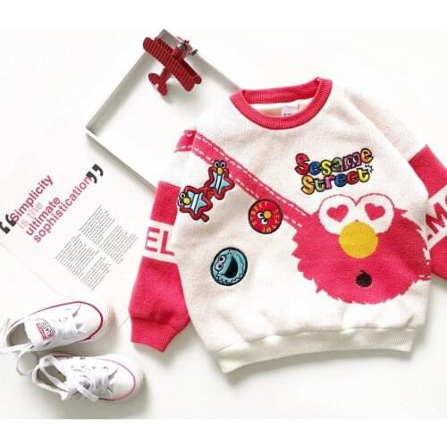 Tonytaobaby Winter New Boys and Girls Cartoon Satchel Cute Plush Sweater Cotton