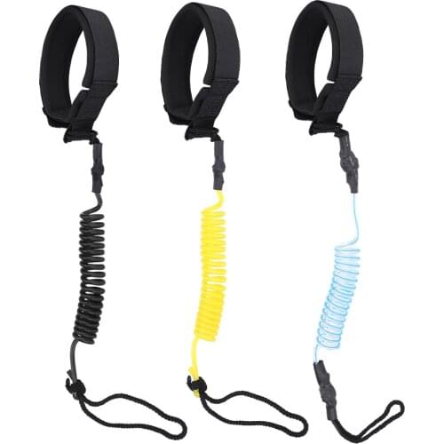 Stand Up Paddle Board Coiled Spring Leg Foot Rope Surfing Leash Leg Ropes For Surfboard