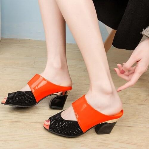 Sandalias De Charol Con Punta Abierta Y Tacón Alto Para Mujer, Chanclas Sexys De Fiesta Para Verano, 2021