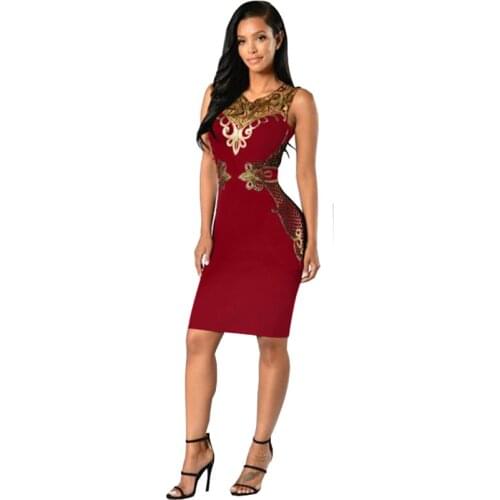Sexy Club Bandage Dress 2017 Elegant Knee Length Midi Pencil Dress Women Sequined Patchwork Sexy Dress Vestidos De Festa S2733