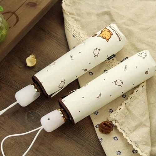 2021 New Cute Automatic Folding Umbrella, Sunscreen, Rainproof, UV Proof, Easy To Carry, Beautiful Appearance, One Button Switch