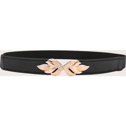 2020 New Waist Female Black Elastic Elastic Fashionable Belt Hundred Matching Skirt Decoration Flame Buckle Belt