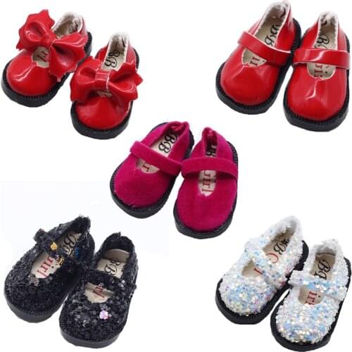 3.2cm 1Pair Doll Shoes for Blythes and 1/8 BJD Mini Leather Dolls Shoes Azone Toy Shoes Accessories