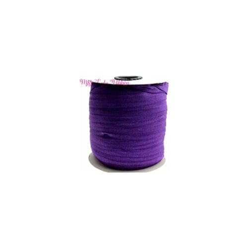 5/8"16mm solid color matt fold over elastic ribbon plum foe ties headwear sewing elastic band decoration crafts 50yards