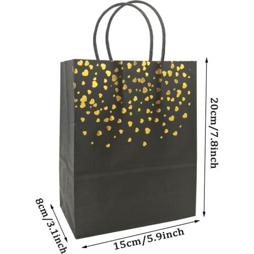 5pcs Heart Paper Gift Bags Candy Bags Happy 1st Birthday Baby Shower Kids Birthday Wedding Decoration Supplies