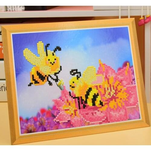 Evershine Full Square Drill 5D DIY Diamond Painting Dolphin Bee Mosaic Embroidery Cross Stitch Animals Rhinestone Home Decor