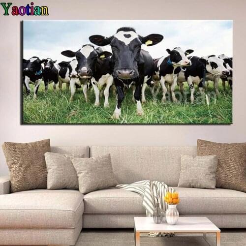 Diamond Painting Full Square/Round Animal Cows Cross Stitch Diamond Embroidery Mosaic Diy Needlework Handicrafts Gift