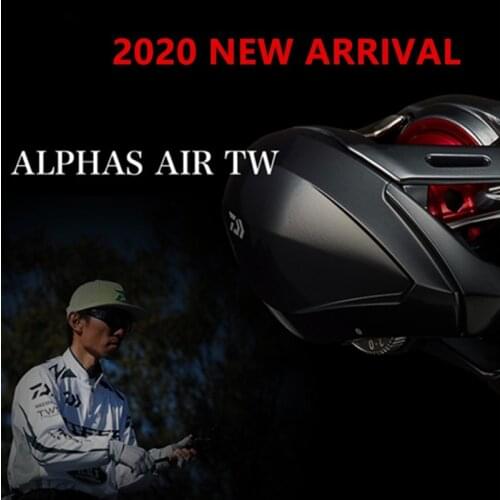 100% Original 2020 New DAIWA ALPHAS AIR TW Air Spool Baitcasting Fishing Reel 8.6:1 Gear Ratio 3.5KG Max Drag T-Wings