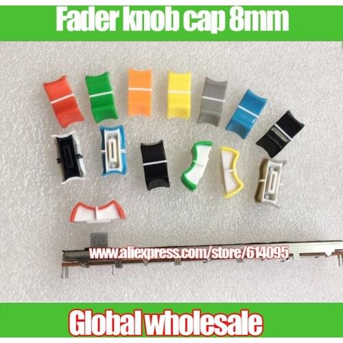 8pcs new color hole 8mm potentiometer fader knob cap / mixing console console lighting table Putter caps fader cover