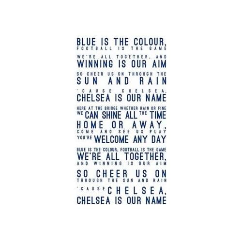 Lot style Choose Chelsea FC Inspired Song Lyrics HD Art print Silk poster Home Wall Decor