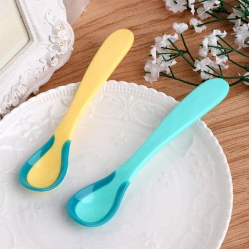 Temperature Heat Sensing Baby Spoon Safety Infant Newborn Feeding Tool Baby Care