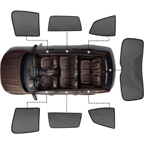 For HONDA CRV CR-V 2007-2017 Accessories Magnetic Car Sunshade Mesh Sunshade Side Window Sun Visor Sunscreen Insulation 7 Pcs